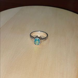 Sterling Silver Ring with Opal looking Stone